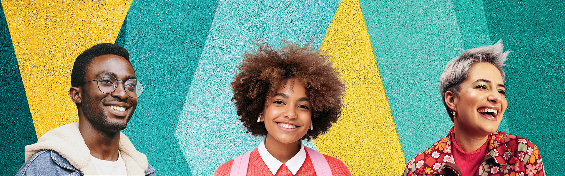 Diverse group of people smiling